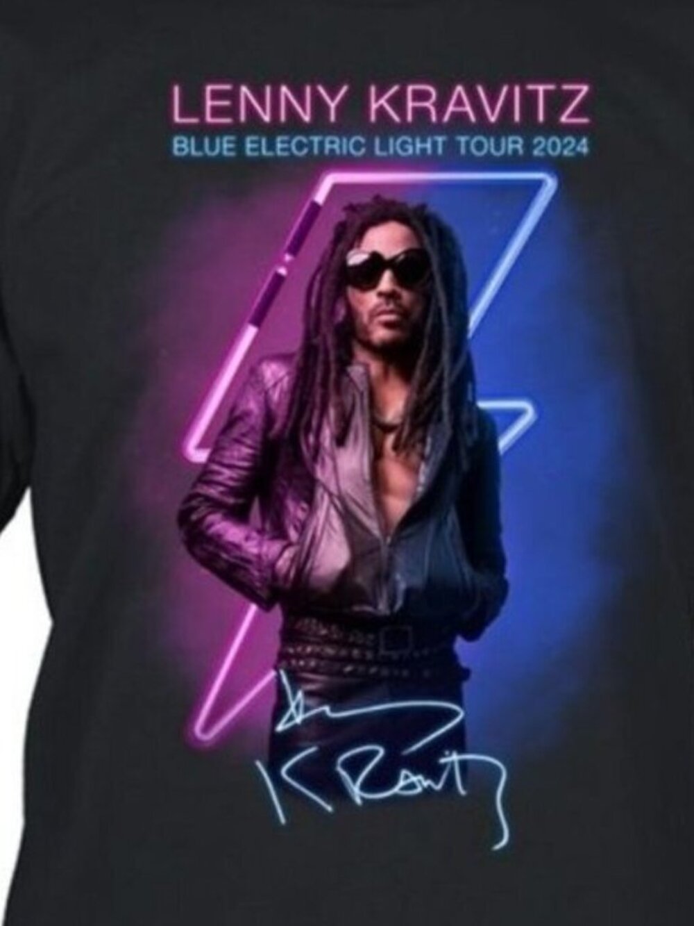 Lenny Kravitz Blue Electric Light Tour 2024 Retro Music Fan Collector Classic 30 - Picture 2 of 5
